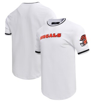 Men's Cincinnati Bengals  Pro Standard White Classic Chenille Double Knit T-Shirt