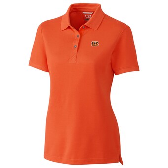 Women's Cincinnati Bengals Cutter & Buck Orange Advantage Polo