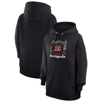 Women's Cincinnati Bengals G-III 4Her by Carl Banks Black Collage Graphic Fleece Pullover Hoodie