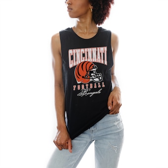 Women's Cincinnati Bengals Gameday Couture Black Preseason Opener Racerback Tank Top