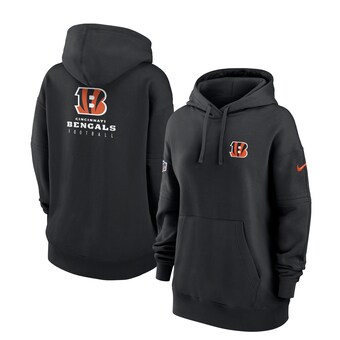 Women's Cincinnati Bengals Nike Black 2023 Sideline Club Fleece Pullover Hoodie