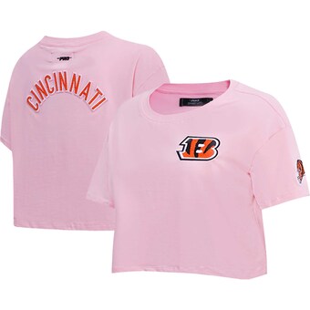 Women's Cincinnati Bengals Pro Standard Pink Cropped Boxy T-Shirt