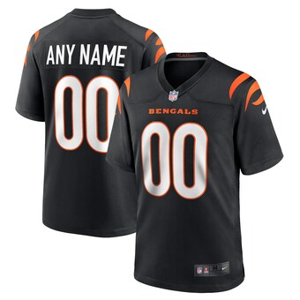 Youth Cincinnati Bengals Nike Black Logo Game Custom Jersey