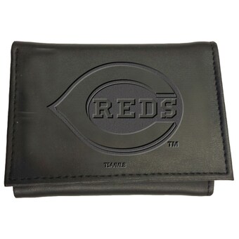 Cincinnati Reds  Black Hybrid Tri-Fold Wallet