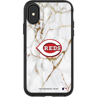 Cincinnati Reds Black iPhone Symmetry Marble Case