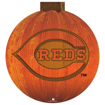 Cincinnati Reds 12'' Pumpkin Sign