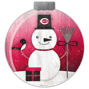 Cincinnati Reds 12'' Snow Globe Wall Art