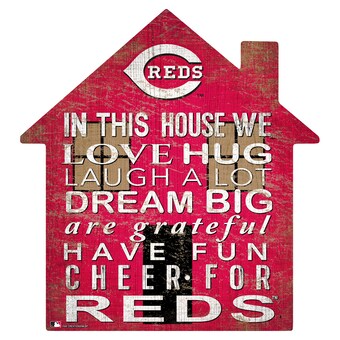 Cincinnati Reds 12'' Team House Sign