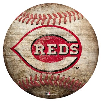 Cincinnati Reds 12'' x 12'' Baseball Sign