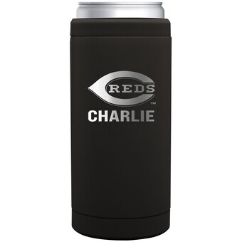 Cincinnati Reds 12oz. Personalized Stainless Steel Slim Can Cooler