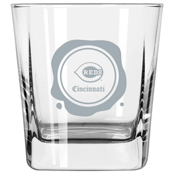 Cincinnati Reds 14oz. Frost Stamp Old Fashioned Glass