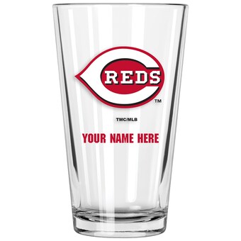 Cincinnati Reds 16oz. Personalized Pint Glass