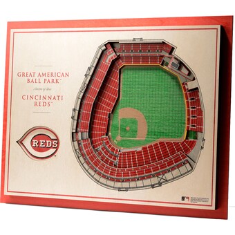 Cincinnati Reds 17'' x 13'' 5-Layer 3D StadiumViews Wall Art