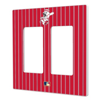 Cincinnati Reds 1953-1967 Cooperstown Pinstripe Double Rocker Light Switch Plate