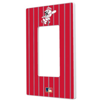 Cincinnati Reds 1953-1967 Cooperstown Pinstripe Single Rocker Light Switch Plate