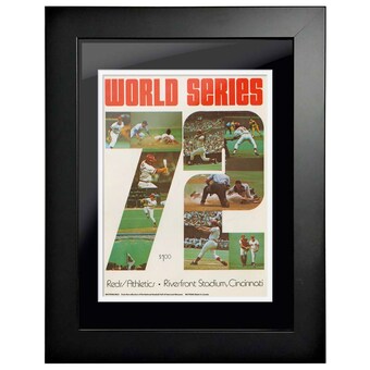 Cincinnati Reds 1972 World Series 14'' x 18'' Framed Program