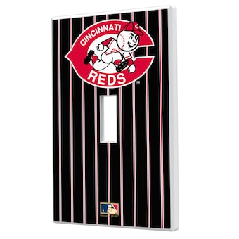 Cincinnati Reds 1978-1992 Cooperstown Pinstripe Single Toggle Light Switch Plate