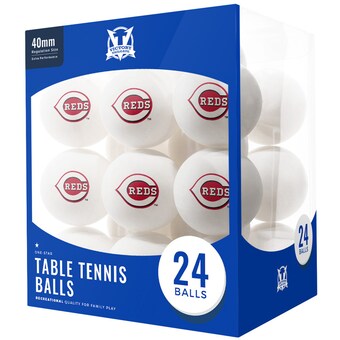 Cincinnati Reds 24-Count Logo Table Tennis Balls