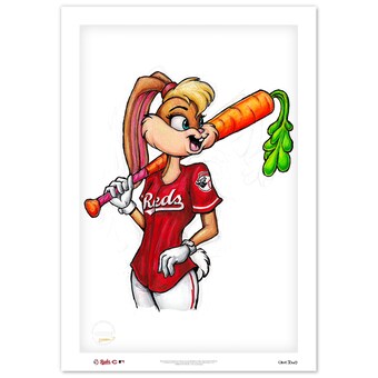 Cincinnati Reds 24" x 36" Looney Tunes Limited Edition Fine Art Print