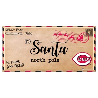 Cincinnati Reds 6'' x 12'' Letter to Santa Sign