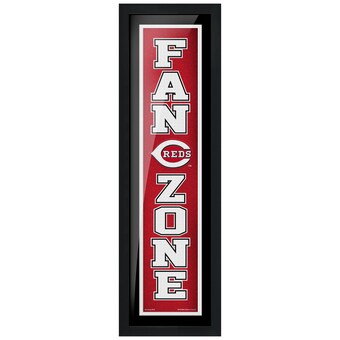 Cincinnati Reds 6'' x 22'' Fan Zone Framed Artwork