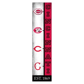 Cincinnati Reds 6" x 24" Progression Wood Sign