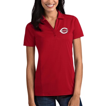 Cincinnati Reds Antigua Women's Tribute Polo - Red