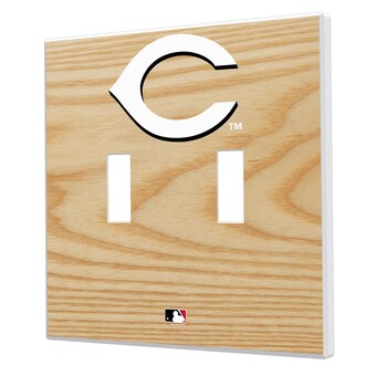 Cincinnati Reds Baseball Bat Design Double Toggle Light Switch Plates