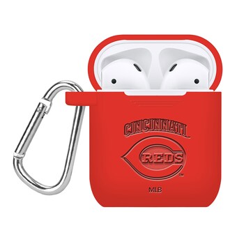 Cincinnati Reds Debossed Silicone AirPods Case Cover