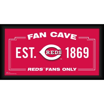 Cincinnati Reds Fanatics Authentic Framed 10" x 20" Fan Cave Collage