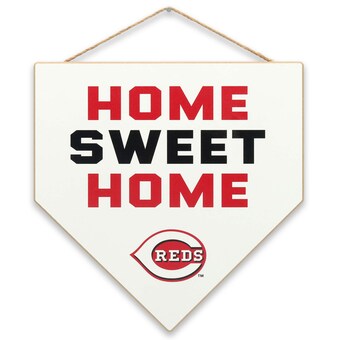 Cincinnati Reds Home Sweet Home Hanging Wood Sign