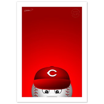 Cincinnati Reds Mr. Red 24" x 36" Mascot Limited Edition Fine Art Print