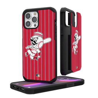 Cincinnati Reds Red iPhone Pinstripe Cooperstown Design Rugged Case