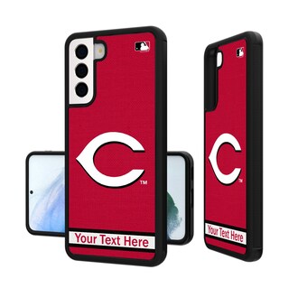 Cincinnati Reds Stripe Design Personalized Galaxy Bump Case