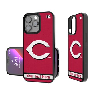 Cincinnati Reds Stripe Design Personalized iPhone Bump Case