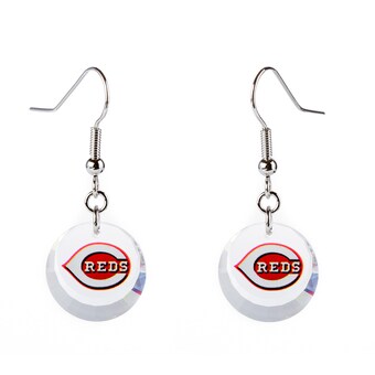 Cincinnati Reds Swarovski Pick Off Earrings