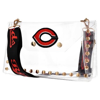 Cincinnati Reds Cuce Crystal Clear Envelope Crossbody Bag