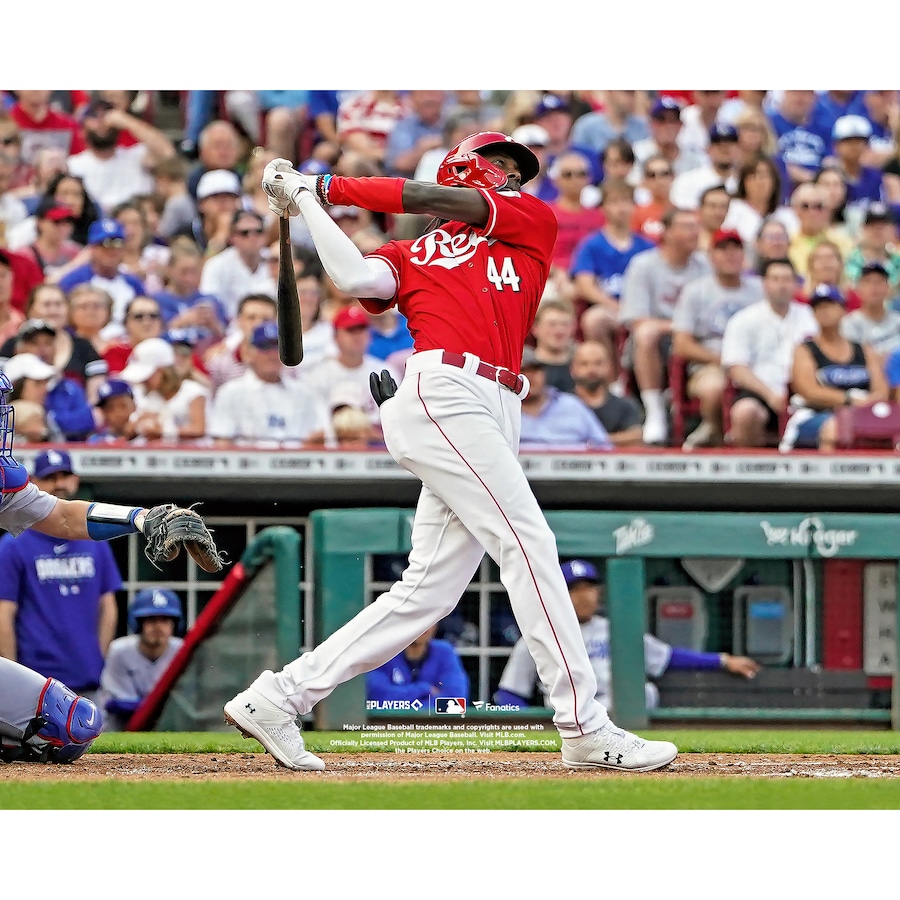 Elly De La Cruz Cincinnati Reds Unsigned Fanatics Authentic First MLB Home Run Swing Photograph