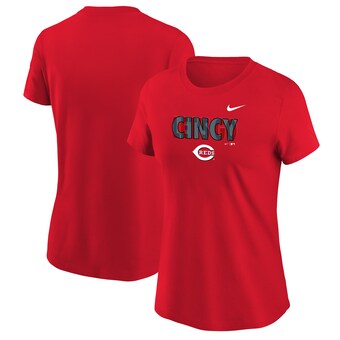 Girls Youth Cincinnati Reds Red Let's Go T-Shirt