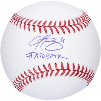 Hunter Greene Cincinnati Reds Autographed Fanatics Authentic Baseball with "#ATOBTTR" Inscription