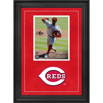 Hunter Greene Cincinnati Reds Autographed Fanatics Authentic Deluxe Framed 8" x 10" Pitching Photograph