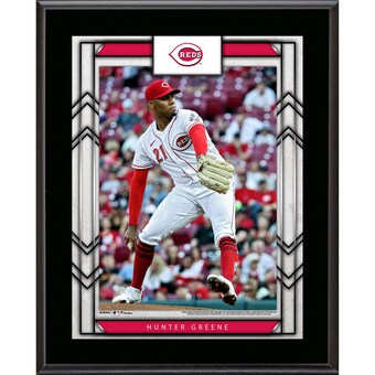 Cincinnati Reds Hunter Greene Fanatics Authentic Framed 10.5" x 13" Sublimated Player Plaque