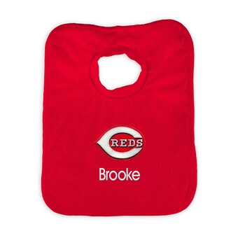 Infant Cincinnati Reds Red Personalized Bib