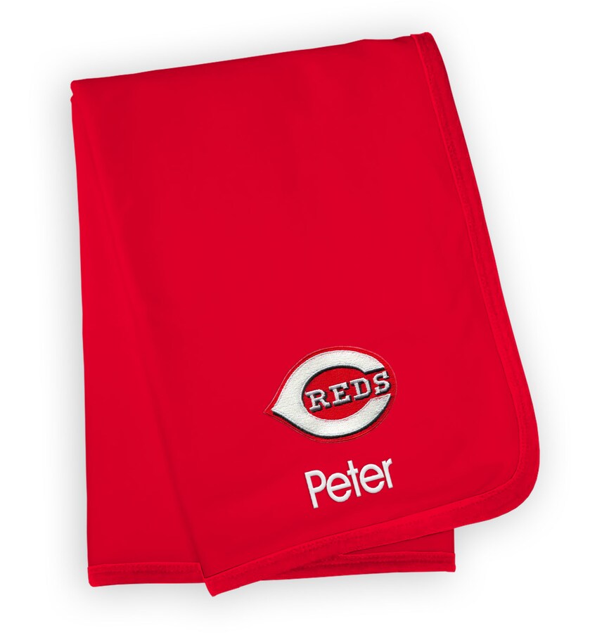 Infant Cincinnati Reds Red Personalized Blanket