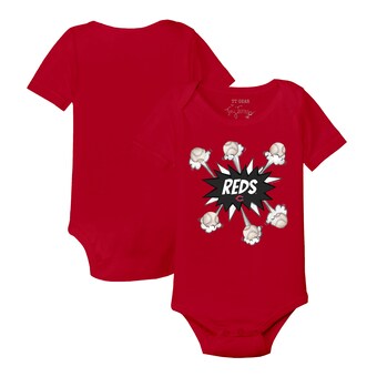 Infant Cincinnati Reds Tiny Turnip Red Baseball Pow Bodysuit