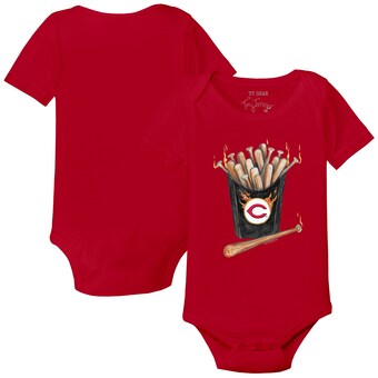 Infant Cincinnati Reds Tiny Turnip Red Hot Bats Bodysuit