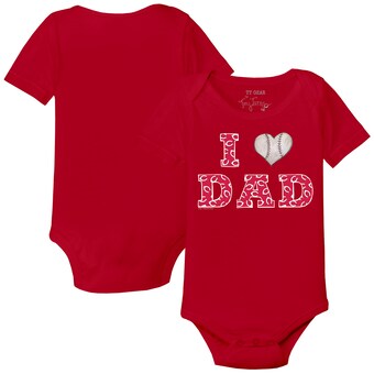 Infant Cincinnati Reds Tiny Turnip Red I Love Dad Bodysuit