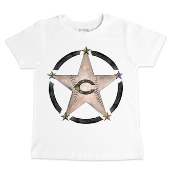 Infant Cincinnati Reds Tiny Turnip White Military Star T-Shirt