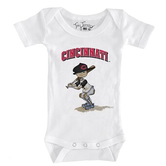 Infant Cincinnati Reds Tiny Turnip White Slugger Bodysuit