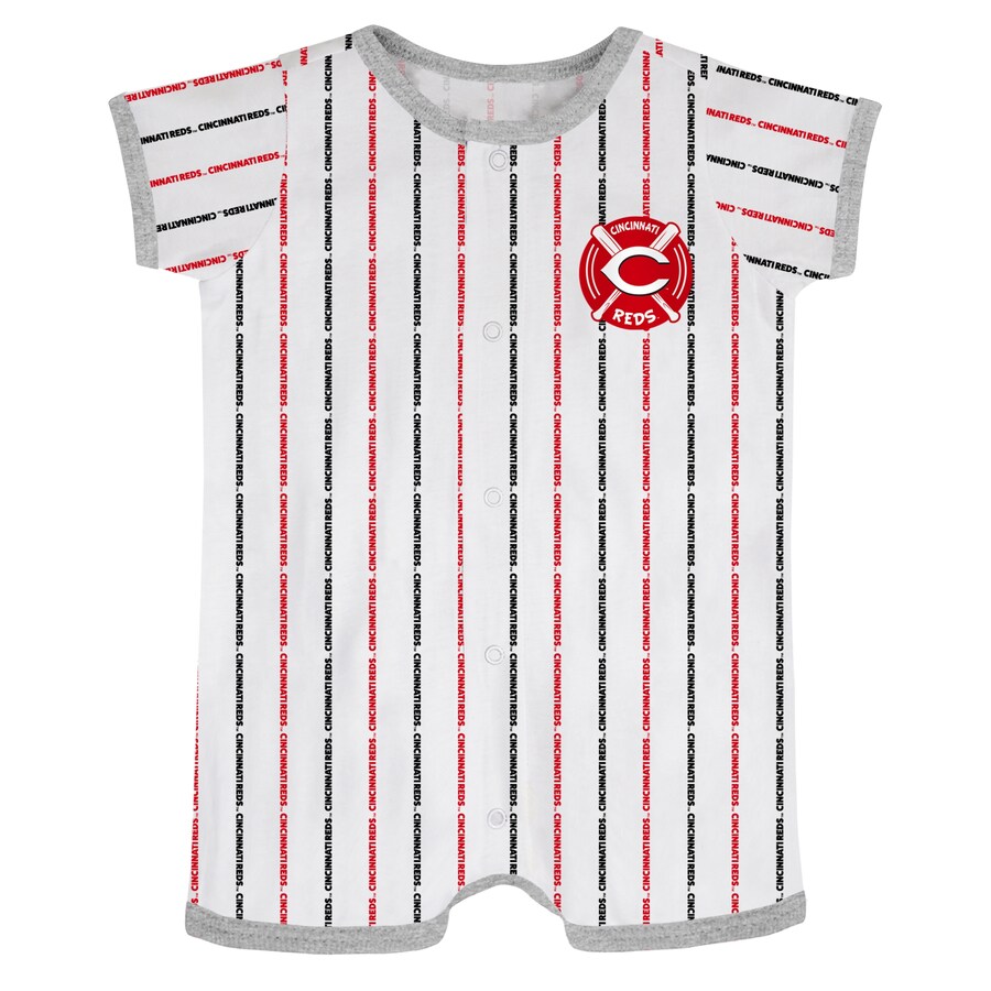 Infant Cincinnati Reds White Ball Hitter Coverall